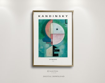 Kandinsky Upward Abstract Art Print, Vintage Wall Decor (Digital Download)