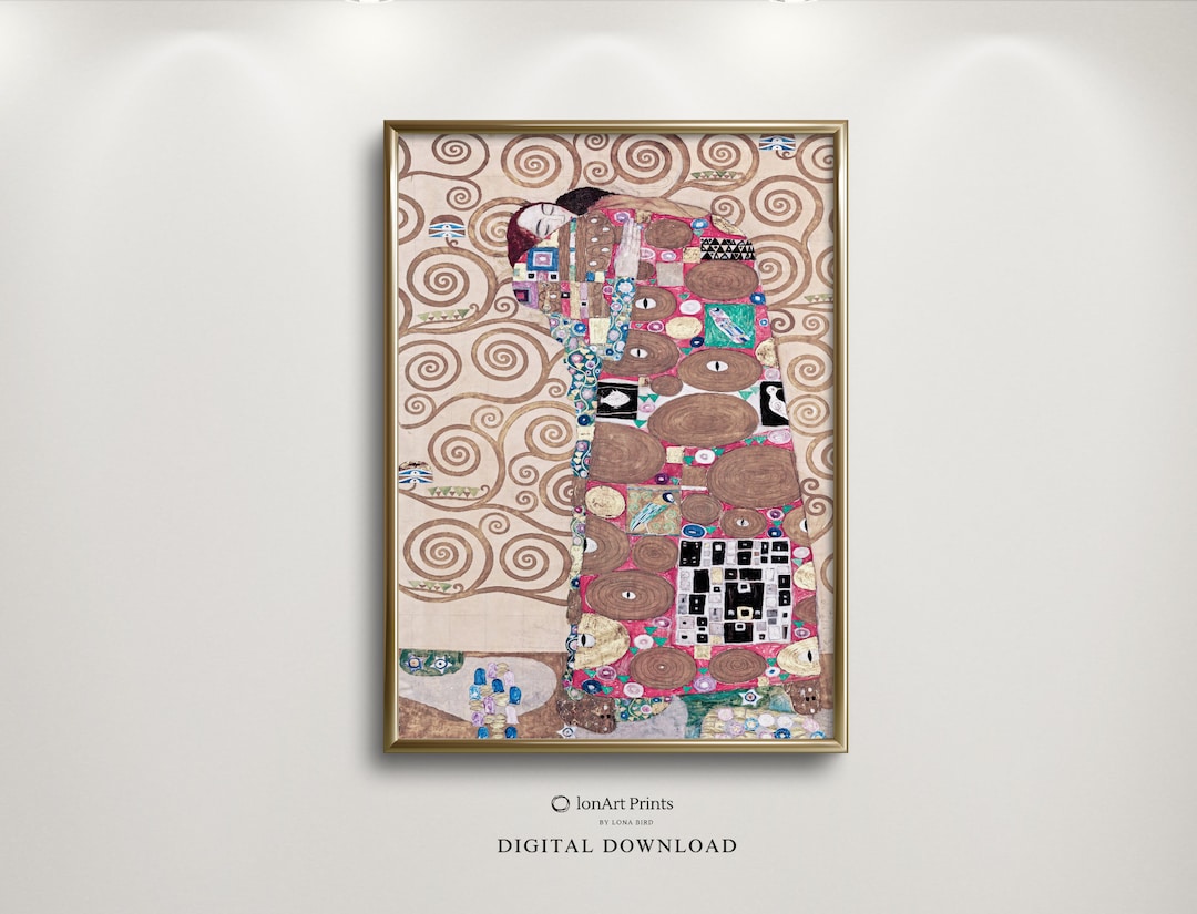 Gustav Klimt the Kiss Printable Art, Lovers Mixed Media (digital ...