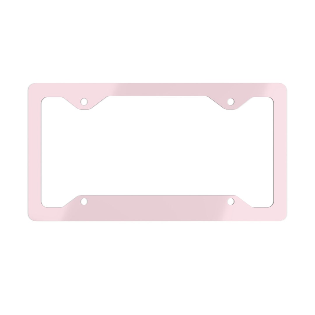 Light Pink License Plate Frame, Car Accessories for Women, Cute