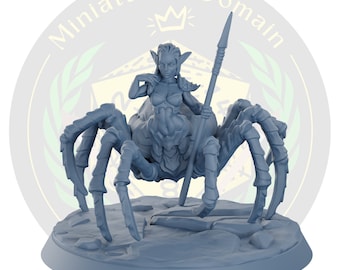 Drider Beastfolk (Variant B) Galaad | Miniature Dungeons and Dragons DnD Tabletop Miniature Mini Painting RPG
