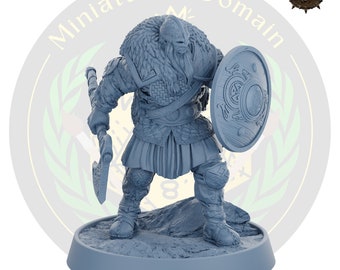 Einar Bloodaxe Bárbaro Miniatura / Dungeons and Dragons, DnD, RPG
