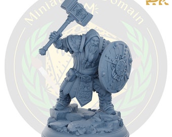 Miniatura de clérigo enano – Tors of Delvdor, DnD RPG Mini