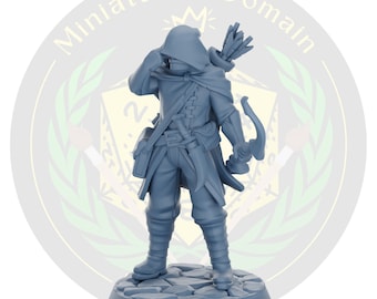 Thief guild archer Ranger Human Galaad | Miniature Dungeons and Dragons DnD Tabletop Miniature Mini Painting RPG