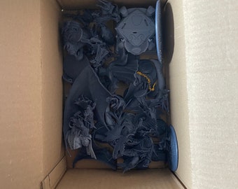 Caja de errores de impresión, piezas de miniatura y terreno D&D - CAJA de 0,4 kg