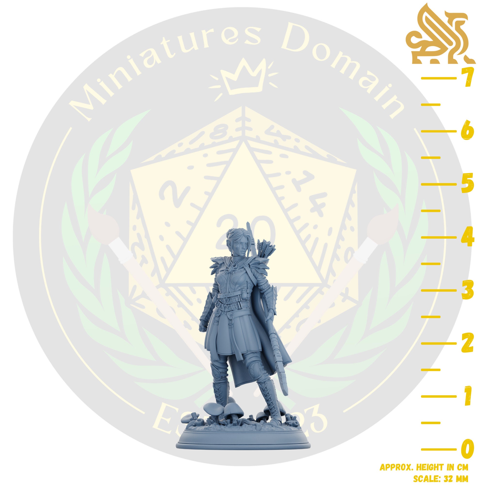Halberd Ranger Drow Soldier With a Halberd Ranger Female DMS | Miniature Dungeons and ...