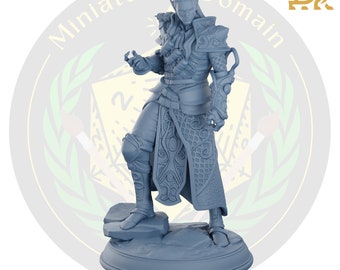 Elf Sorcerer Miniature | Resin RPG Mini, DnD Artificer