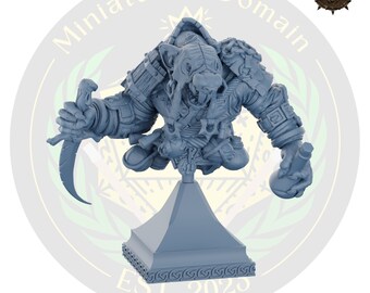 Busto de Ratfolk de Sindbad Sangre Extraña / Miniatura de D&D, RPG Mini
