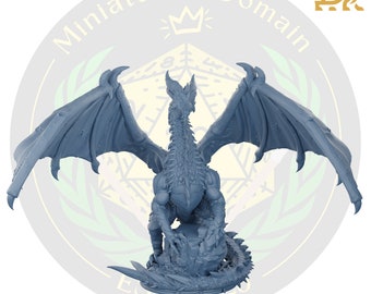 Miniatura del Dragón Negro – Miniatura de mesa de rol antiguo, DnD