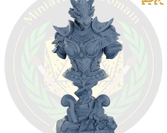 Tharvaya BUST Dragonborn DMS / Mazmorras y dragones en miniatura DnD Mesa Miniatura Mini pintura RPG