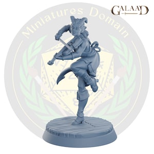 Viol Tiefling Barde | Miniatur Dungeons and Dragons DnD Tabletop Mini Gemälde RPG