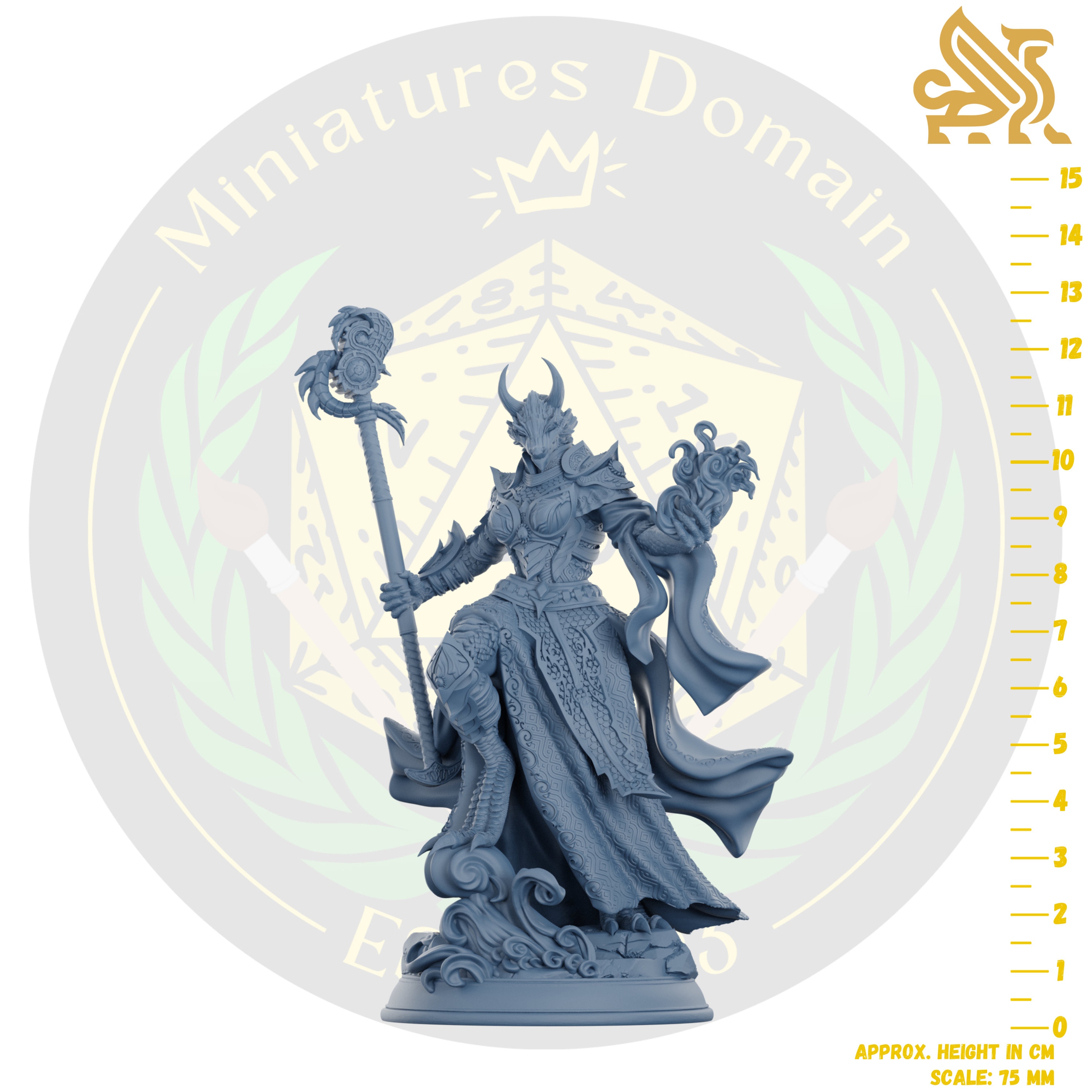 Tharvaya Revisit Dragonborn Warlock Sorcerer DMS Miniature Dungeons and ...