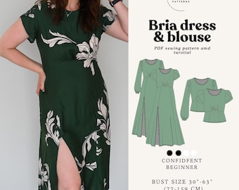 BRIA Dress and blouse PDF sewing pattern