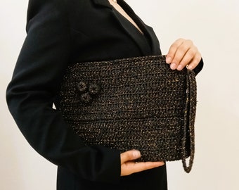 Large Straw Clutch, Woven Purse, Envelope Purse, Boho Clutch for various events and perfect for Mother's Day & Christmas Gift