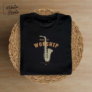 MADE TO WORSHIP T-Shirt, Psalm 95 Faith Based Shirt, Bible Verse Religious T-Shirt, Jesus Shirt, Unisex Christian Shirts for Men and Women