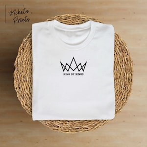 Unisex King of Kings T-Shirt Sweatshirt, Christian Shirt,Religious Shirt, Christian Sweatshirt Hoodie, Inspirational Shirt, Scripture Shirt
