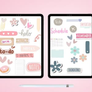 Neutral Digital Sticker Pack GoodNotes & PNG