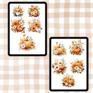 Autumn Harvest Stickers Digital Planner Stickers Good Notes & PNG