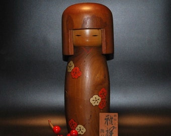 Kokeshi Usaburo Vintage, houten pop, houten Kokeshi, exclusieve Kokeshi, collectible Kokeshi, Kokeshi pop, Kokeshi, Japanse poppen, NY16