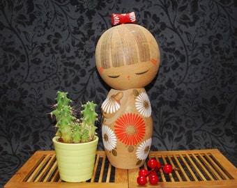 Kokeshi japonais, poupées Kokeshi, marionnette Kokeshi, Kokeshi vintage, style Kokeshi, Kokeshi japonais, Kokeshi exclusif, Kokeshi rare,NY06