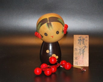 Minuscule Kokeshi, Kokeshi créatif, poupée miniature, cadeau asiatique, Kokeshi rare, poupées de collection, Kokeshi vintage, Made in Jpan, Gheisha Dolls