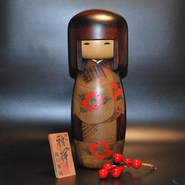 Objet de collection, Kokeshi, poupée miniature, statue de Geisha, art peint à la main, poupée Kokeshi, Kokeshi vintage, cadeau japonais, artisanat japonais, Nj12