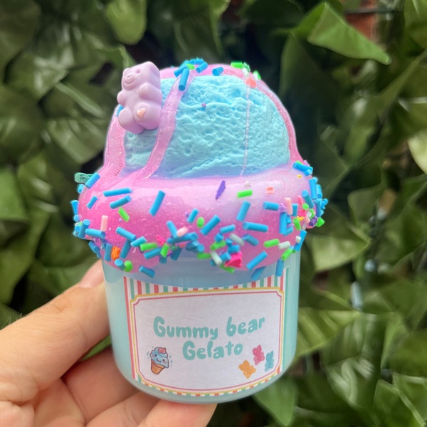 Gummy Bear Gelato /Slime/ Uk slime shop/Cheap slime/Sensory play