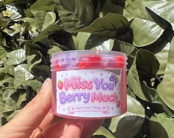 Miss you berry much /block bead