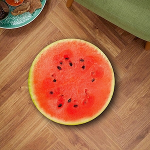 Watermelon Kitchen Rug,Watermelon Rug, Watermelon Pattern Rug, Fruit Rug For Kitchen, Fruit Pattern Rug, Area Rug, İnterior Rug,Fruit Decor
