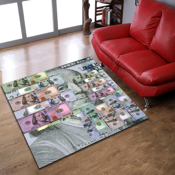 100 Dollar Bill Rug - Etsy