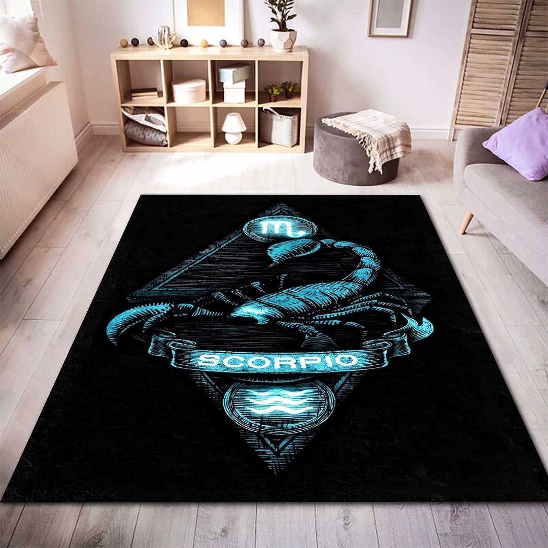 Zodiac Horoscope Scorpio Rug, Scorpio Rug, Astrology Rug, Zodiac Rug ...
