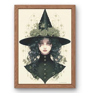 Witch Decor, Witch Print, Witch Art, Vintage Witches, Vintage Witch Print, Wiccan Art, Witchcraft Poster, Instant Download
