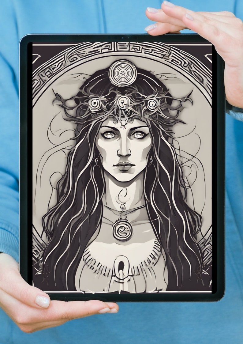 Goddess Hecate Art Print, Hekate Greek Goddess of Magic and Witchcraft ...