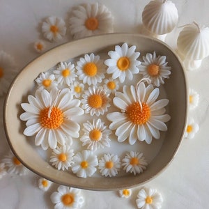 Custom Scented Daisy and Butterfly Candle in Ceramic Bowl Perfect for Special Occasions Spring Home Decor , Mother's Day Style 1 Big Oval