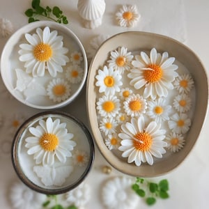 Custom Scented Daisy and Butterfly Candle in Ceramic Bowl Perfect for Special Occasions Spring Home Decor , Mother's Day image 6