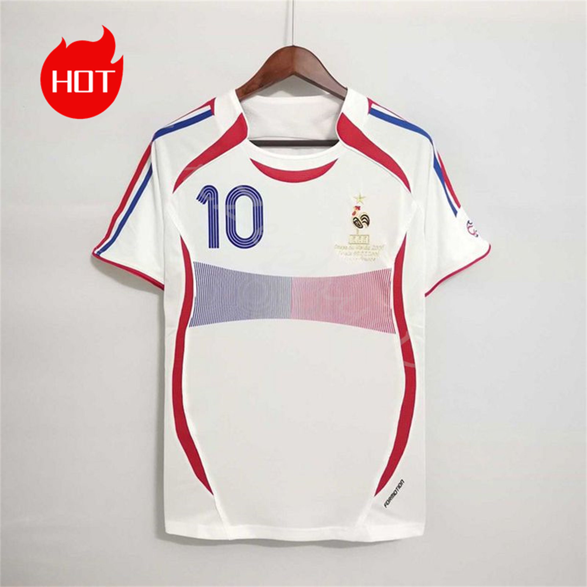 2004/06 ZIDANE #10 France Vintage adidas Home Football Shirt (XL) Euro -  Football Shirt Collective