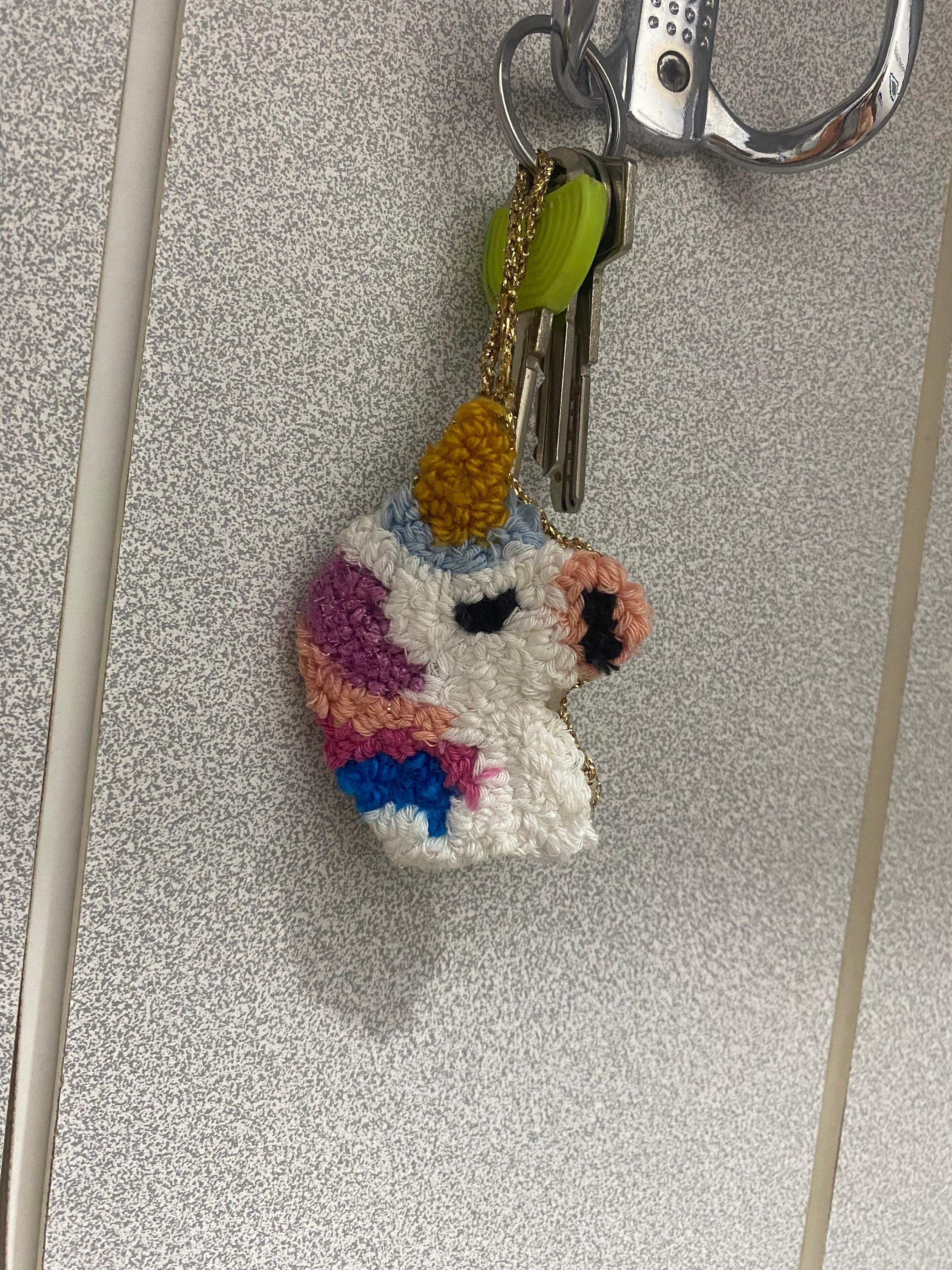 Punch Needle Keychain Etsy