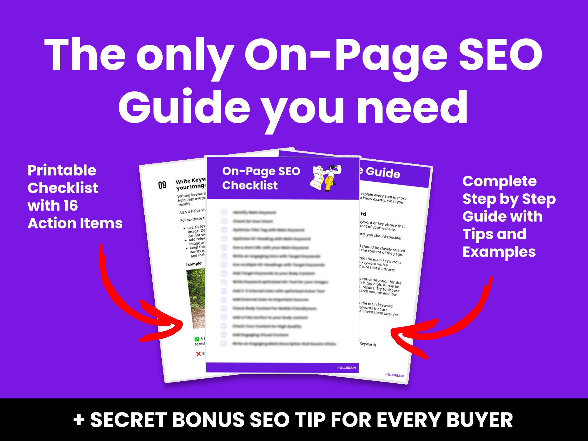 Google SEO Optimization Guide, Printable SEO Checklist, Complete ...