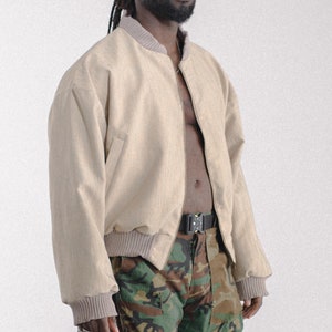 Överdimensionerad unisex bomberjacka - sömnadsmönster - sömnadsinstruktioner - mönster XS-XXL