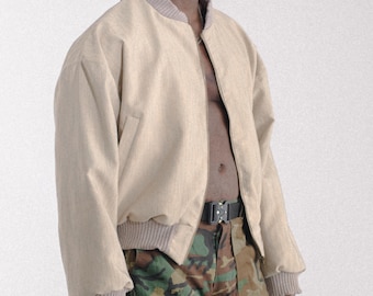 Oversized unisex bomber jacket - sewing pattern - sewing instructions - pattern XS-XXL