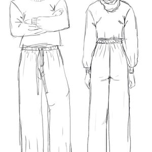 PDF Unisex Baggy Jogger Sewing Pattern XS-XXL image 4