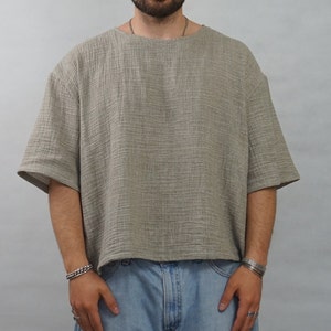 Oversize: cartamodello per t-shirt tessuta unisex