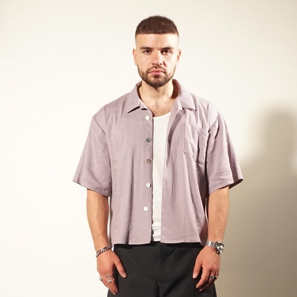 Oversize unisex crop boxy shirt/shirt - sewing pattern - sewing instructions - pattern XS-XXL