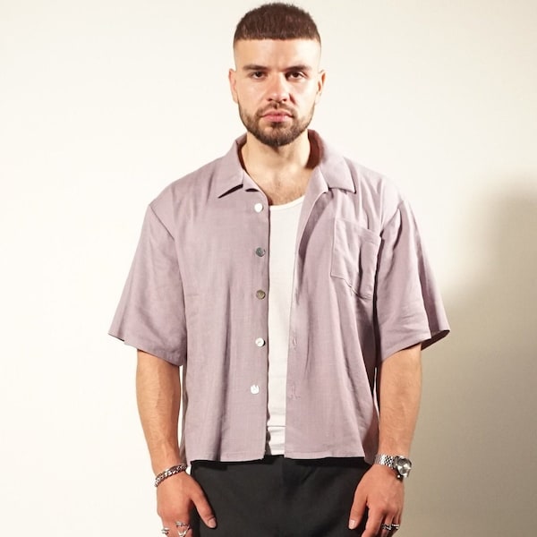 Oversize unisex crop boxy shirt - sewing pattern - sewing instructions - Pattern XS-XXL