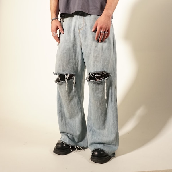 PDF sewing pattern oversize jumbo baggy unisex trousers pants XS-XXL