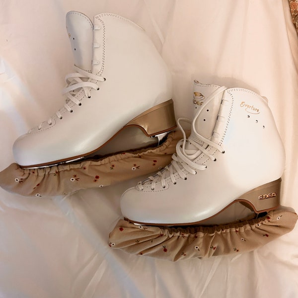 Kufenschoner Stoffschoner Eiskunstlauf Soakers Schlittschuh Schlittschuhschoner Figure Skating eislaufen genäht selbstgemacht Schlittschuh