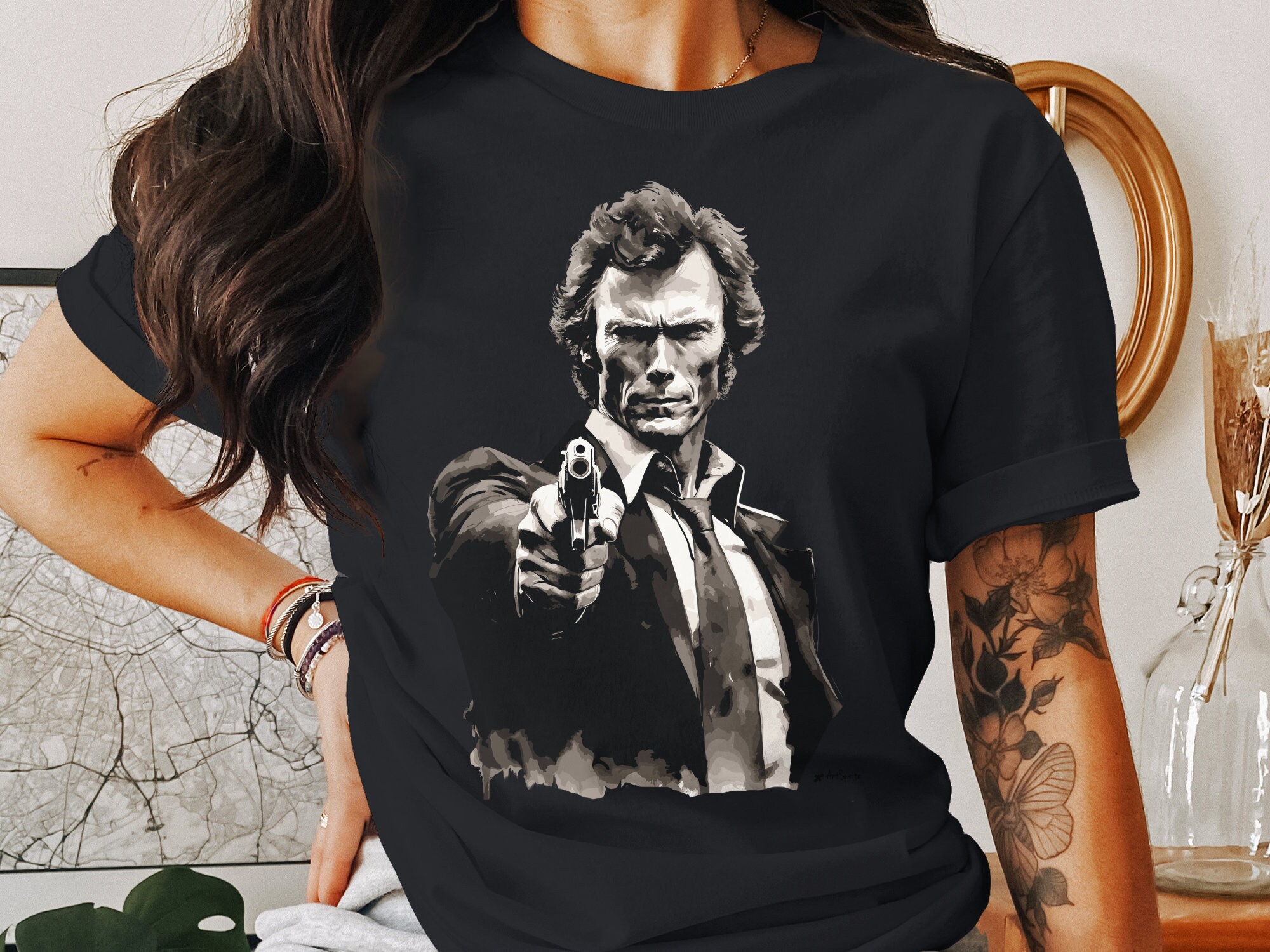 Clint Eastwood Shirt, Clint Eastwood Tribute, Gift for Him, Gift for ...