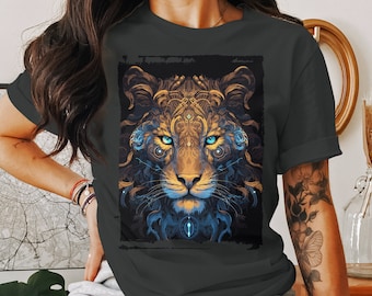 Tiger Print Shirt, Animal Graphic Tee, Nature Lover Gift, Wildlife T-shirt, Men's or Women's