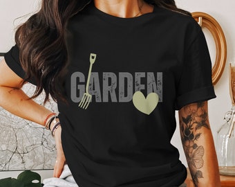 Funny Garden Shirt, Garden Lover Tee, Gift for Gardener, Botanical Shirt, Garden Fork