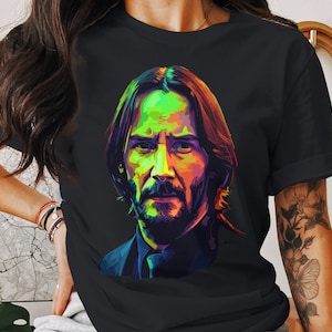 Keanu Reeves Tee, Keanu Shirt, Pop Art, Graphic Shirt, Gift for Dad, Gift for Mom,