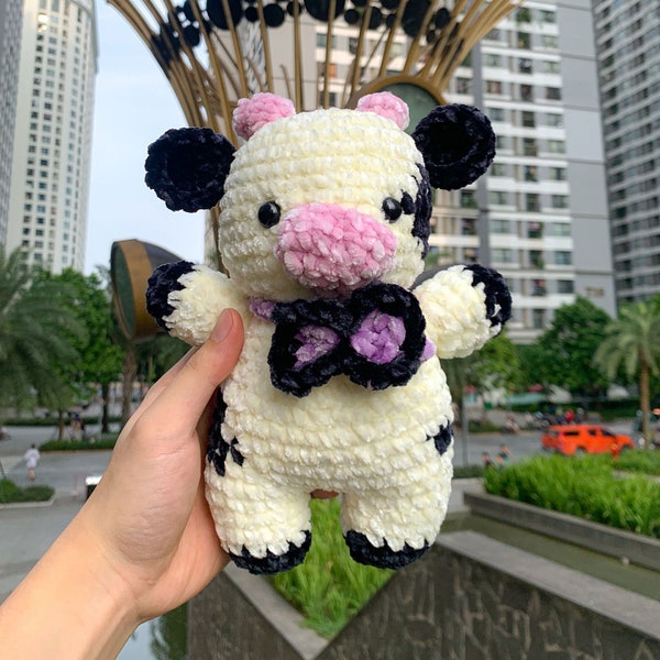 Baby Cow Plush Crochet Pattern |  Cow Plush Pattern | Halloween Cow Amigurumi PDF | Baby Cow Crochet | Animal Crochet Pattern Amigurumi |